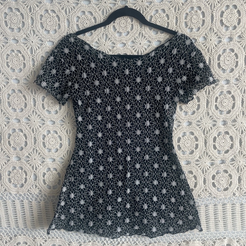 Vintage Black & White top